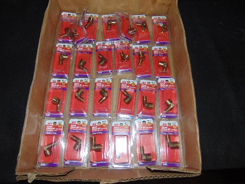 lot 9032 image: (25) ct. lot Ace Hardware Street Elbow 90 degree, 18 x 18
