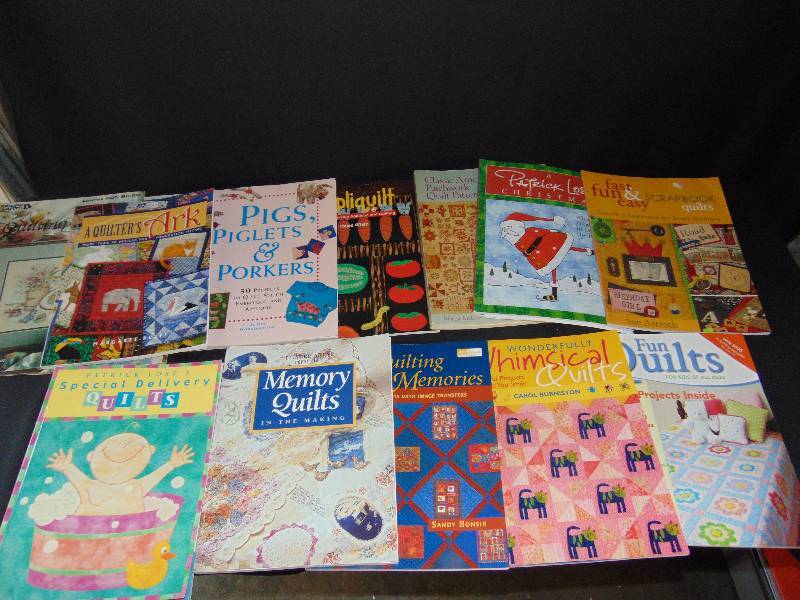 lot 9137 image: (12) ct. lot quilting books and magazines