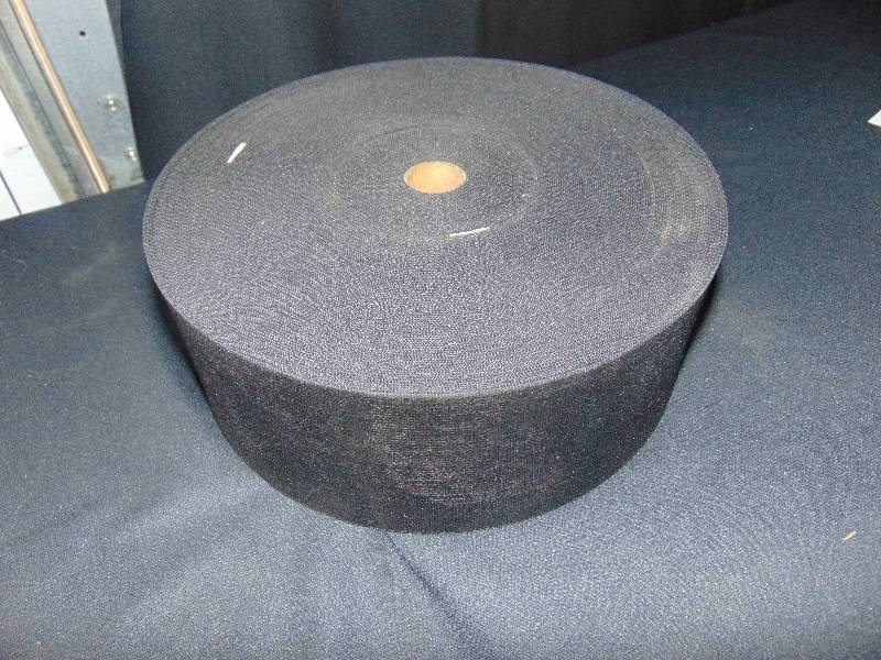 lot 9170 image: (1) roll Wide elastic Band, 4W x approx. 300 ft., Black