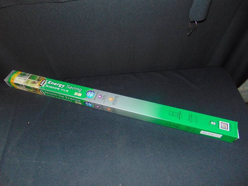 lot 9177 image: (1) new roll Gila Energy Saving Window Film, 3 ft x 6.5 ft, for large windows, peel and cling