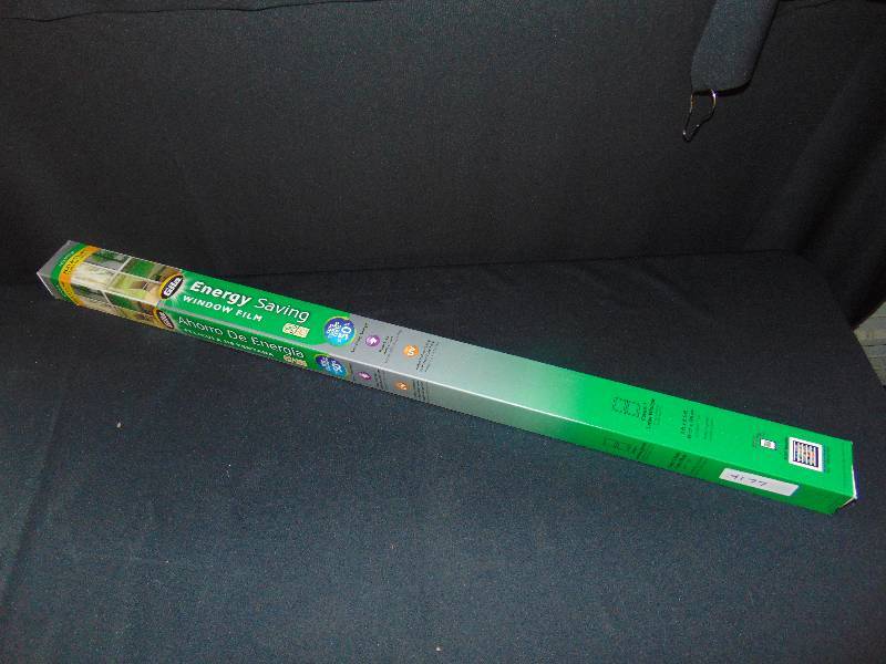 lot 9179 image: (1) new roll Gila Energy Saving Window Film, 3 ft x 6.5 ft, for large windows, peel and cling