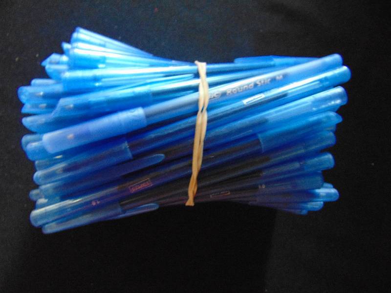 lot 9261 image: (50) ct. lot stick pens, blue ink