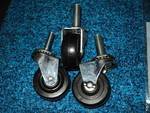 lot 9269 image: (3) ct. lot caster wheels 2 diameter, 58post x 1-12 long
