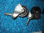 lot 9270 image: (3) ct. lot caster wheels 2 diameter, 58post x 1-12 long