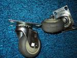 lot 9274 image: (2) ct. lot caster wheel 3 diameter, 3-12 x 2-12 top plate