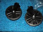 lot 9275 image: (2) ct. lot 5 diameter caster wheels 38 post x 12 long