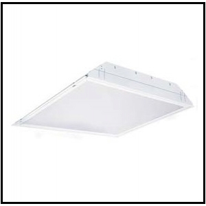 lot 9248 image: Lithonia Lighting 2 x 2, 2 lamp Troffer T8 Light