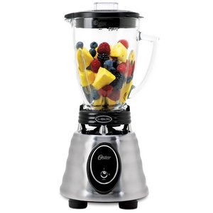 lot 33000012 image: Oster BPCT02-BA0-000 6-Cup Glass Jar 2-Speed Toggle Beehive Blender, Brushed Stainless