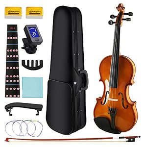 lot 33000030 image: DEBEIJIN Handcrafted Beginner Violin - Premium 12 Violin for Kids Adults Beginners - Ready To Play Student Kids Violin