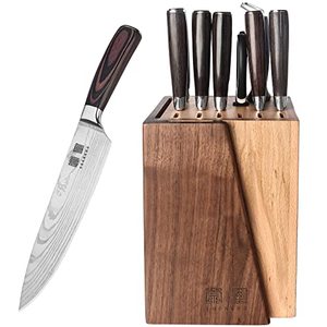 lot 33000042 image: Profession Knife Set Series German High Carbon Steel Forged Knife Set,Colored Knife Handle Kitchenware Set Chef 11-Piece Knife Set Full Kitchen Knife Set With High-grade Knife Block