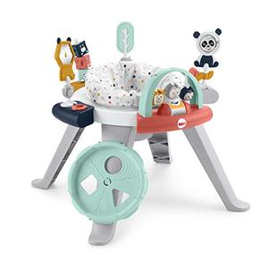 lot 33000053 image: Fisher-Price 3-in-1 Spin & Sort Activity Center Happy Dots, Infant to Toddler Toy Amazon Exclusive