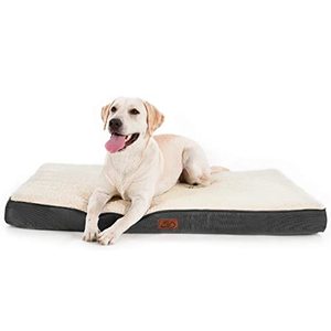 lot 33000070 image: BEDSURE Large Dog Bed for Large Dogs - Big Orthopedic Dog Beds with Removable Washable Cover, Egg Crate Foam Pet Bed Mat, Suitable for 50 lbs to 100 lbs