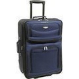 lot 33000073 image: Travel Select Amsterdam Expandable Rolling Upright Luggage, Navy, Checked-Medium 25-Inch (B001DWNGLO)