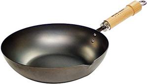 lot 33000118 image: (Riverlight) River Light Iron Frying Pan, Kyoku, Japan, 11.8 inches (30 cm), Induction Compatible, Wok, Made in Japan