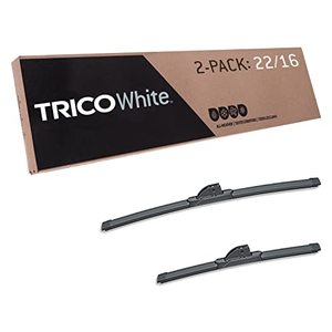 lot 33000151 image: TRICO White� 22 Inch & 16 Inch Pack of 2 Extreme Weather Winter Automotive Replacement Windshield Wiper Blades for My Car (35-2216), Easy DIY Install & Superior Road Visibility
