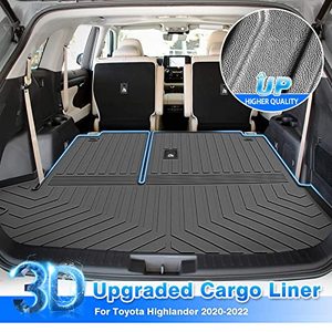 lot 33000187 image: Cartist Cargo Liner Compatible with Toyota Highlander 2020 2021 2022 2023 All Weather Trunk Mat TPE (Only Fits Models Without Subwoofer in Trunk Area)