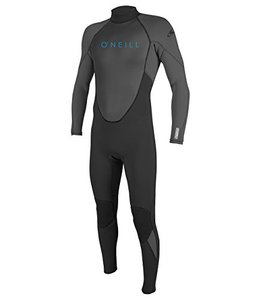 lot 33000191 image: ONeill Youth Reactor-2 32mm Back Zip Full Wetsuit, BlackGraphite, 8