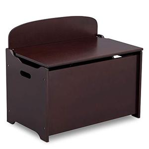 lot 33000194 image: Delta Children MySize Deluxe Toy Box - Greenguard Gold Certified, Dark Chocolate