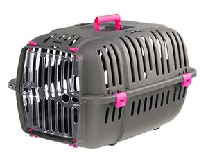lot 33000201 image: Ferplast Jet Pet Carrier Value Dog Carrier Suitable for XS Dog Breeds & Small Cats, Assembled Dimensions 22L x 14.5W x 13H inches, Fuchsia, (73043020PBUS)