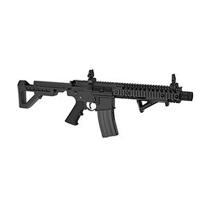 lot 33000203 image: DPMS Full Auto SBR CO2-Powered BB Air Gun with Dual Action Capability DSBR, Black.