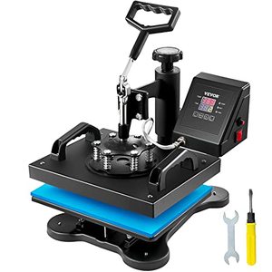 lot 33000219 image: VEVOR 12x10 Inch Heat Press Dual Digital Heat Press Machine 650W Swing Away Heat Press T-Shirt Sublimation Printer Transfer 360 Degree Rotation for DIY T-Shirts