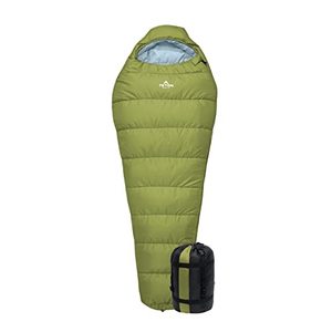 lot 33000282 image: TETON Sports LEEF Lightweight Mummy Sleeping Bag Great for Hiking, Backpacking and Camping Free Compression Sack 0F Regular, MossSky