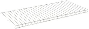 lot 33000284 image: Rubbermaid Configurations 26 Shelving Kit, Set of 2 Shelves, White, Expandable, Closet, Storage Room, Laundry Room, Garage Organization