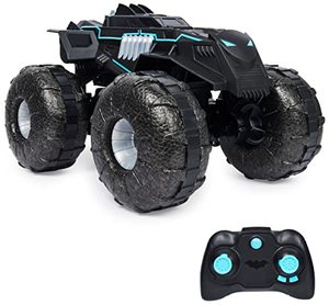 lot 33000299 image: DC Comics Batman, All-Terrain Batmobile Remote Control Vehicle, Water-Resistant Batman Toys for Boys Aged 4 and Up