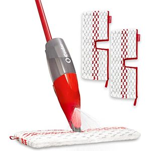 lot 33000304 image: O-Cedar ProMist MAX Spray Mop, PMM with 2 Extra Refills, Red