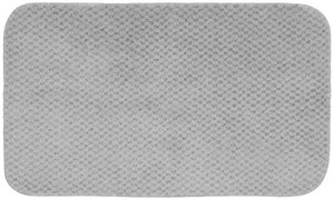 lot 33000311 image: Garland Rug Cabernet Nylon Washable Bath Rug, 24-Inch by 40-Inch, Platinum Gray