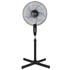 lot 33000315 image: Simple Deluxe Oscillating 16 3 Adjustable Speed Pedestal Stand Fan for Indoor, Bedroom, Living Room, Home Office & College Dorm Use, 16 Inch, Black