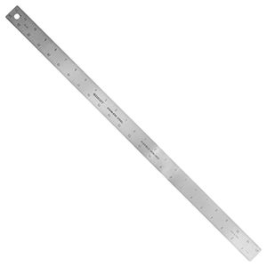 lot 33000316 image: Westcott Stainless Steel Ruler, Zero Center, 24 (ZC-24)