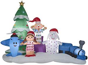 lot 33000328 image: Gemmy Airblown Inflatable 9 12 Rudolph The Red Nosed Reindeer Island of Misfit Toys Scene
