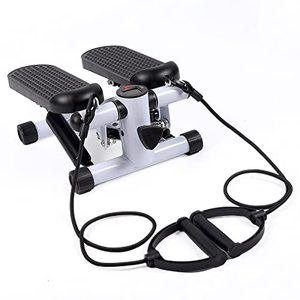 lot 33000330 image: YSSOA Mini Stepper with Resistance Band, Stair Stepping Fitness Exercise Home Workout Equipment for Full Body Workout