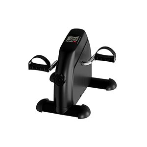 lot 33000237 image: Portable Fitness Pedal Stationary Under Desk Indoor Exercise Machine Bike for Arms, Legs, Physical Therapy with LCD Display Calorie Counter by Wakeman, Black