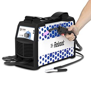 lot 33000242 image: Flux Core MIG Welder Machine RBM135E Wire Automatic Feed Welding Portable No Gas 110V DIY Home Mini Welder Small with IGBT Inverter