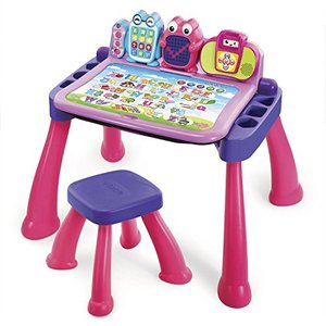 lot 33000243 image: VTech Touch and Learn Activity Desk Deluxe, Pink