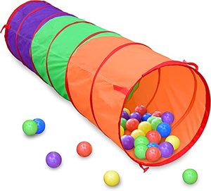 lot 33000251 image: 6 Foot Play Tunnel  Indoor Crawl Tube for Kids  Adventure Pop Up Toy Tent, Sunny Days Entertainment