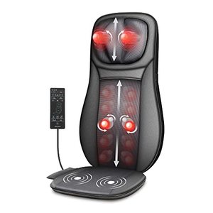 lot 33000261 image: Snailax shiatsu Neck & Back Massager with Heat, Full Back Kneading Shiatsu or Rolling Massage, Massage Chair pad with Height Adjustment, Back Massager for Neck and Shoulder