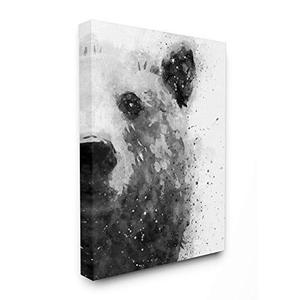 lot 33000265 image: Stupell Industries Forest Bear Watercolor Wild Animal Black White, Designed by Brandon Wong Wall Art, 24 x 30