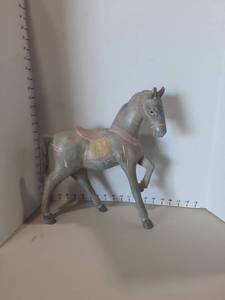 lot 1174 image: 14 tall wooden horse statue