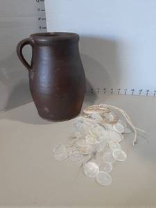 lot 1187 image: Windchime and a pitcher