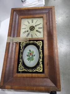 lot 1202 image: Antique En Welch mantel shelf clock 26x165x4