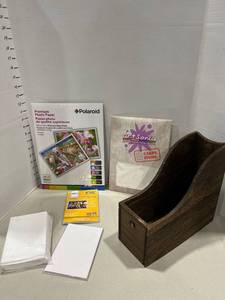 lot 1522 image: Storage box and photo paper