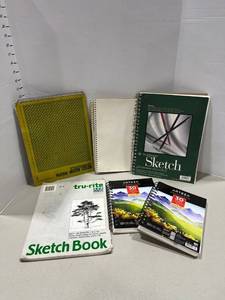 lot 1531 image: Spiral bound sketch books used some