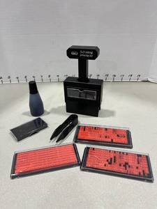 lot 1539 image: Self inking printing stamp kit