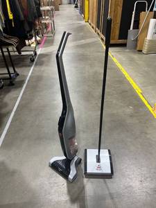 lot 1588 image: Hoover Linx cordless vacuum and Bissell natural sweep sweeper