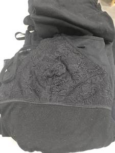 lot 1600 image: Ladies black tank tops. Some lacy. Sizes 1X and 2X