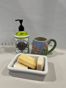 lot 1279 image: Soap and soap containers