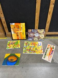 lot 1292 image: Signed local artwork framed art is 21.5 x 17 in